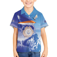 Personalised Marshall Islands Remembrance Day Family Matching Off Shoulder Maxi Dress and Hawaiian Shirt We Will Always Remember