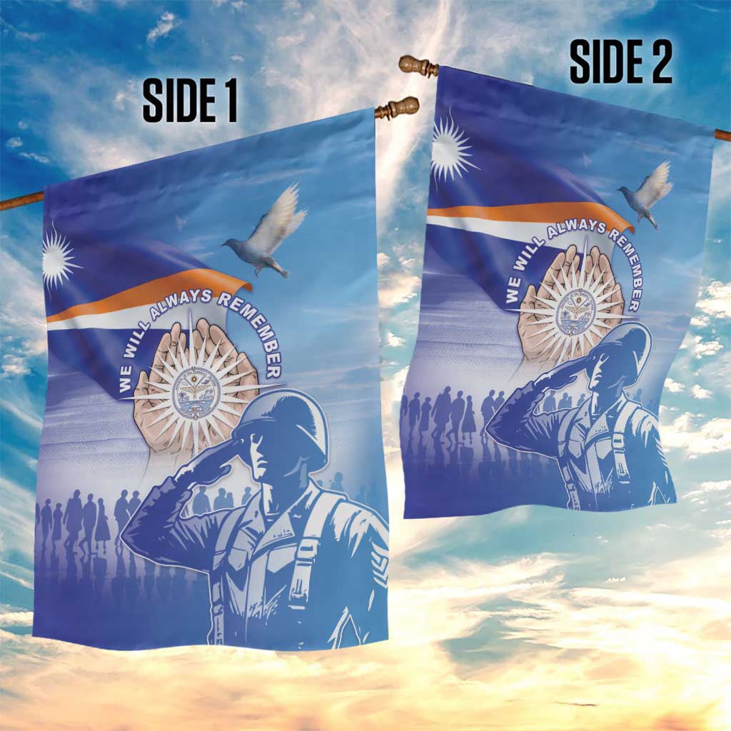 Marshall Islands Remembrance Day Garden Flag We Will Always Remember