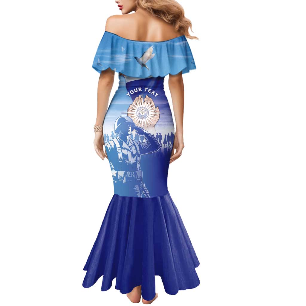 Personalised Marshall Islands Remembrance Day Mermaid Dress We Will Always Remember LT05 - Polynesian Pride