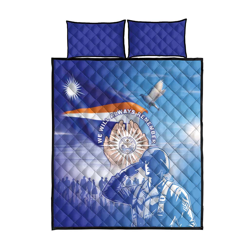 Marshall Islands Remembrance Day Quilt Bed Set We Will Always Remember