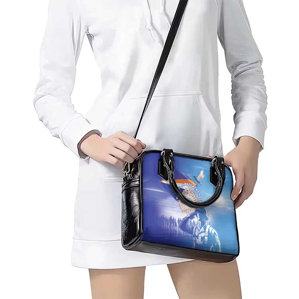 Marshall Islands Remembrance Day Shoulder Handbag We Will Always Remember