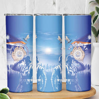 Personalised Marshall Islands Remembrance Day Skinny Tumbler We Will Always Remember LT05 - Polynesian Pride