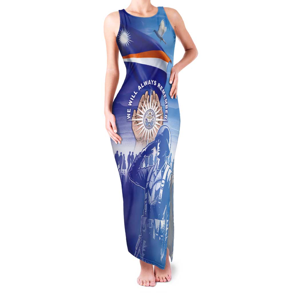 Personalised Marshall Islands Remembrance Day Tank Maxi Dress We Will Always Remember