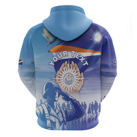 Personalised Marshall Islands Remembrance Day Zip Hoodie We Will Always Remember