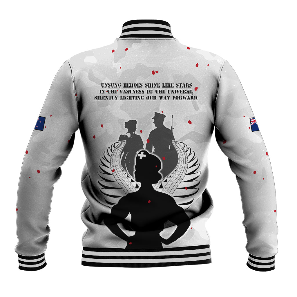 New Zealand ANZAC Day Baseball Jacket For The Nurse Lest We Forget LT05 - Polynesian Pride