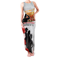 New Zealand ANZAC Day Family Matching Tank Maxi Dress and Hawaiian Shirt The Unsung Heroes Sisters of War LT05 Mom's Dress White - Polynesian Pride
