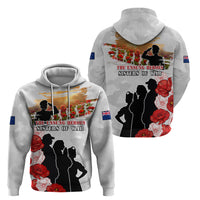 New Zealand ANZAC Day Zip Hoodie The Unsung Heroes Sisters of War LT05 - Polynesian Pride