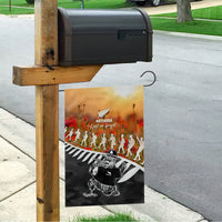 New Zealand ANZAC Rugby Garden Flag Soldier Fern With Kiwi Bird