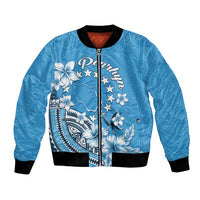 Personalised Penrhyn Gospel Day Bomber Jacket Cook Islands Tribal Pattern