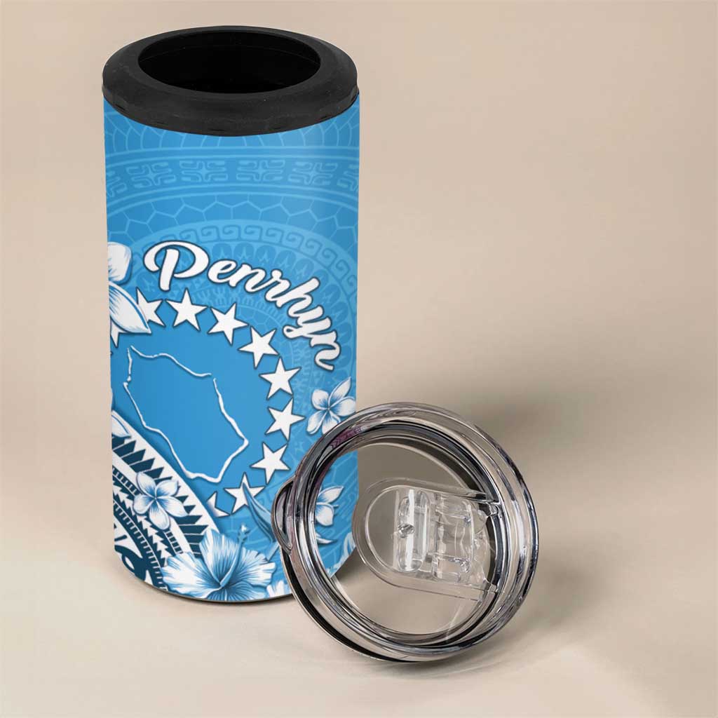 Personalised Penrhyn Gospel Day 4 in 1 Can Cooler Tumbler Cook Islands Tribal Pattern