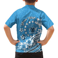 Personalised Penrhyn Gospel Day Family Matching Long Sleeve Bodycon Dress and Hawaiian Shirt Cook Islands Tribal Pattern