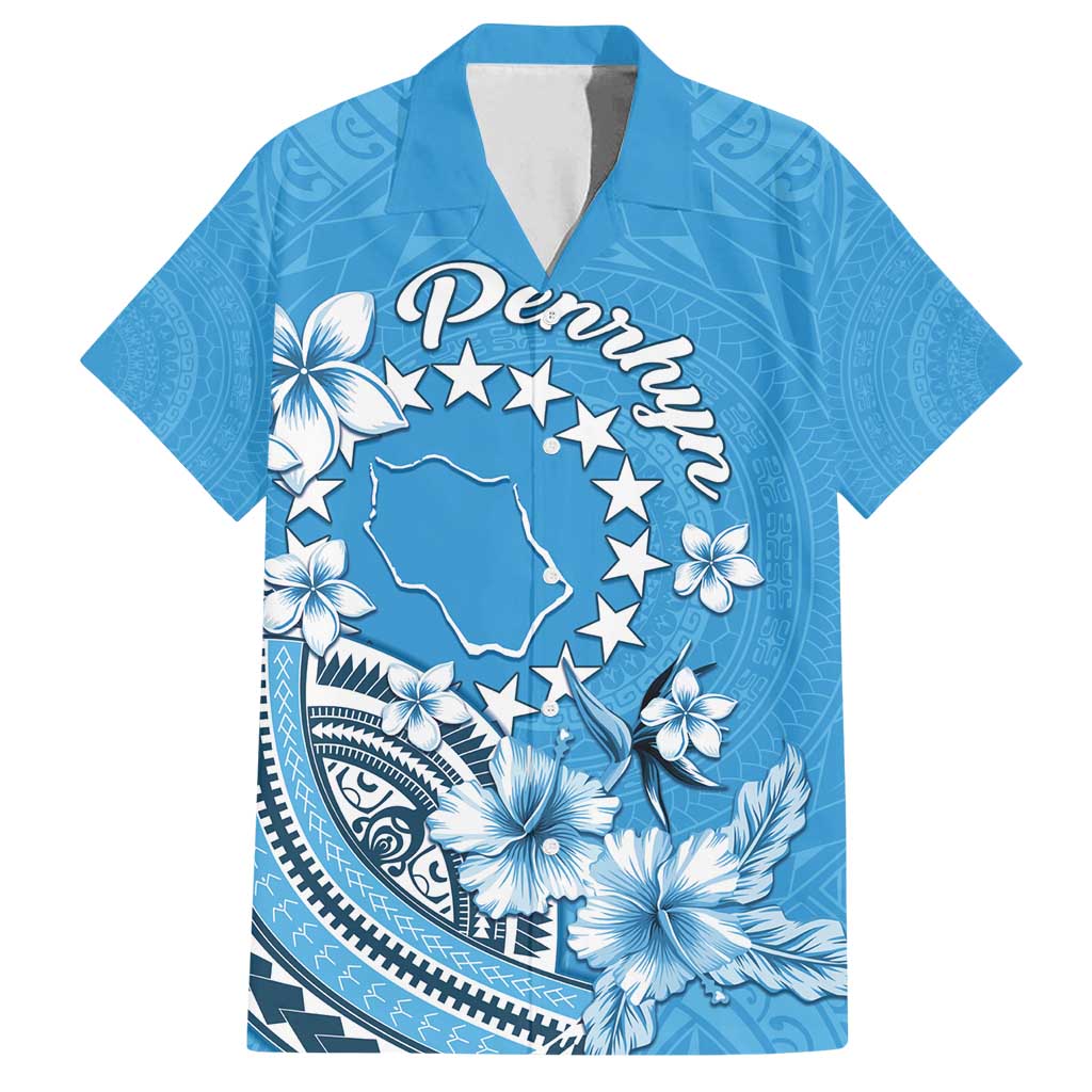 Personalised Penrhyn Gospel Day Family Matching Off Shoulder Short Dress and Hawaiian Shirt Cook Islands Tribal Pattern