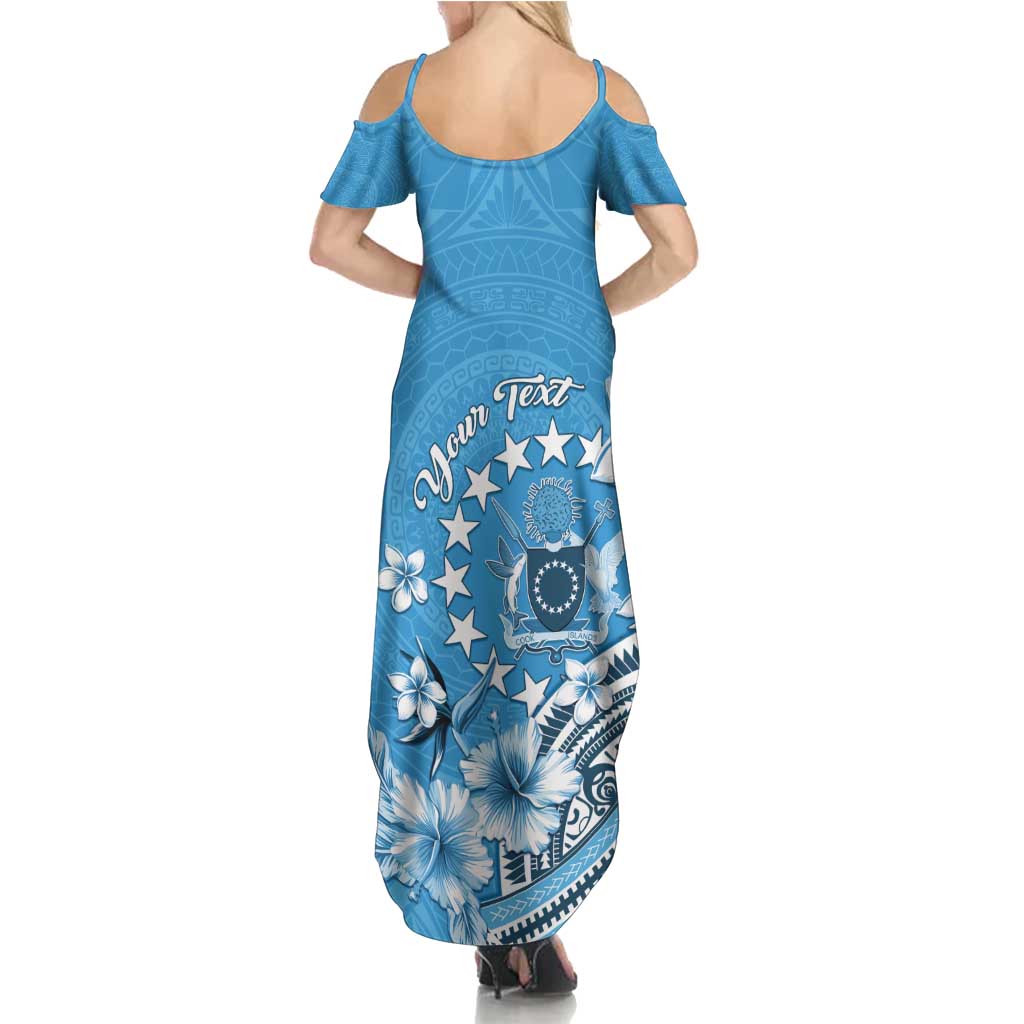 Personalised Penrhyn Gospel Day Family Matching Summer Maxi Dress and Hawaiian Shirt Cook Islands Tribal Pattern