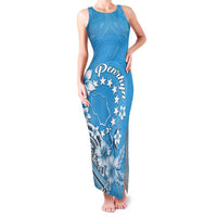 Personalised Penrhyn Gospel Day Family Matching Tank Maxi Dress and Hawaiian Shirt Cook Islands Tribal Pattern