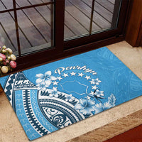 Penrhyn Gospel Day Rubber Doormat Cook Islands Tribal Pattern