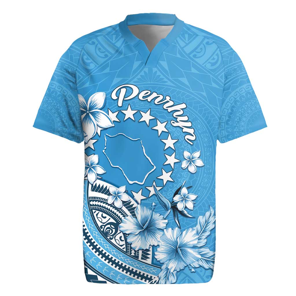 Personalised Penrhyn Gospel Day Rugby Jersey Cook Islands Tribal Pattern