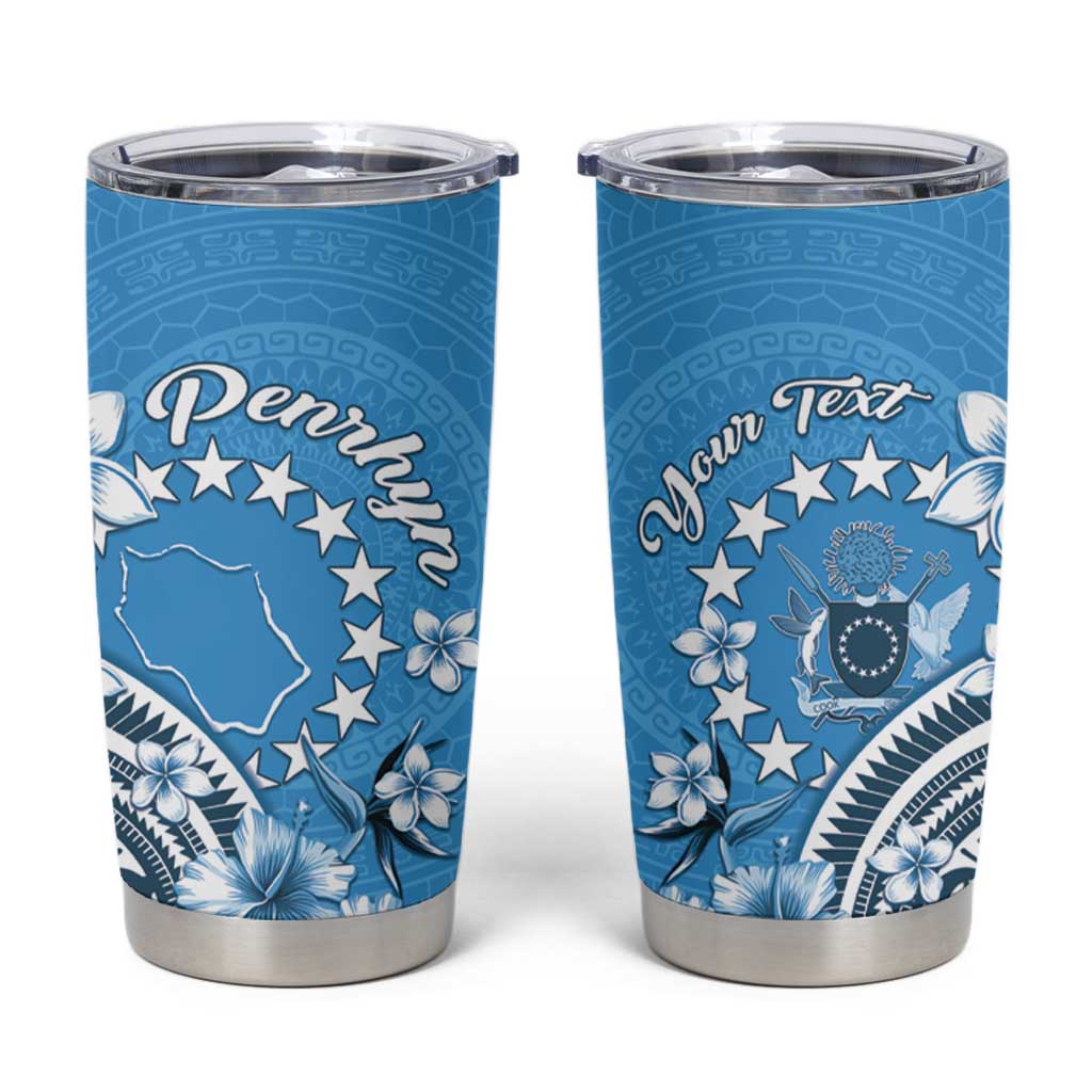 Personalised Penrhyn Gospel Day Tumbler Cup Cook Islands Tribal Pattern