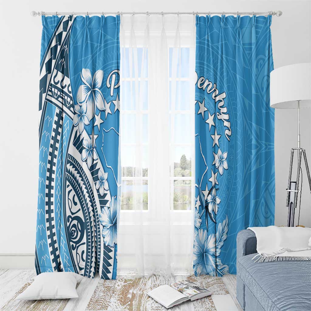 Penrhyn Gospel Day Window Curtain Cook Islands Tribal Pattern