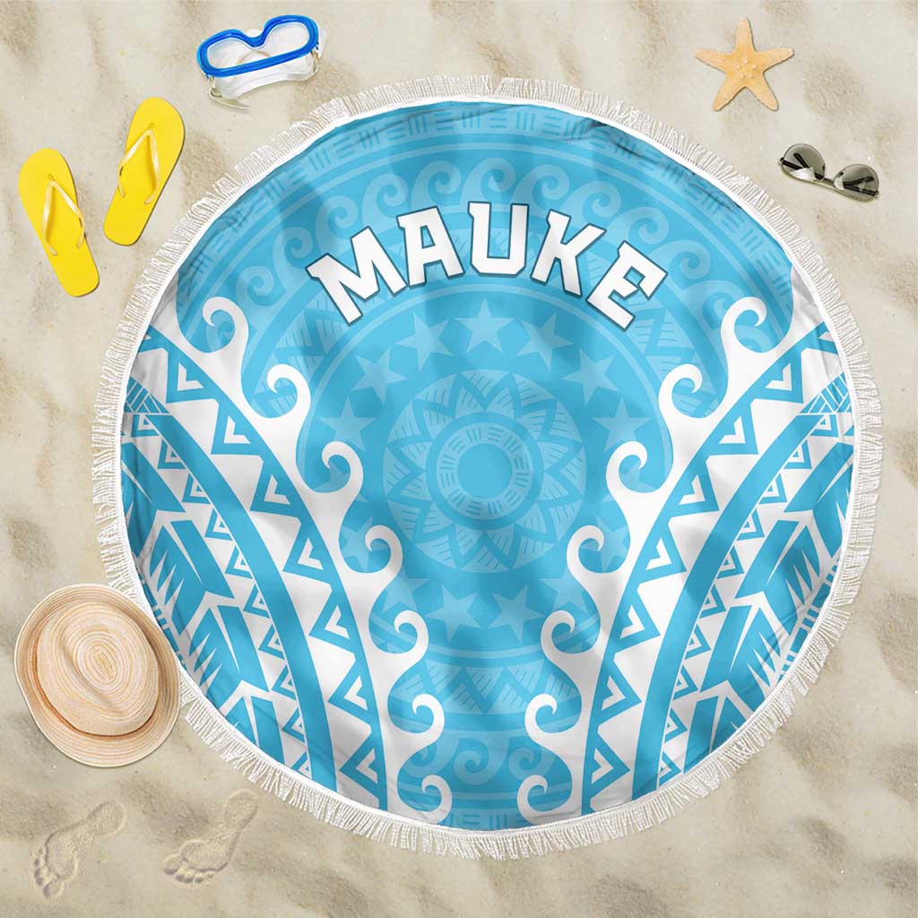 Custom Cook Islands Mauke Beach Blanket Polynesian Tribal Tattoo