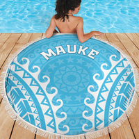 Custom Cook Islands Mauke Beach Blanket Polynesian Tribal Tattoo