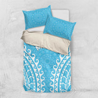 Custom Cook Islands Mauke Bedding Set Polynesian Tribal Tattoo
