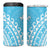 Cook Islands Mauke 4 in 1 Can Cooler Tumbler Polynesian Tribal Tattoo