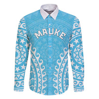 Custom Cook Islands Mauke Family Matching Short Sleeve Bodycon Dress and Hawaiian Shirt Polynesian Tribal Tattoo