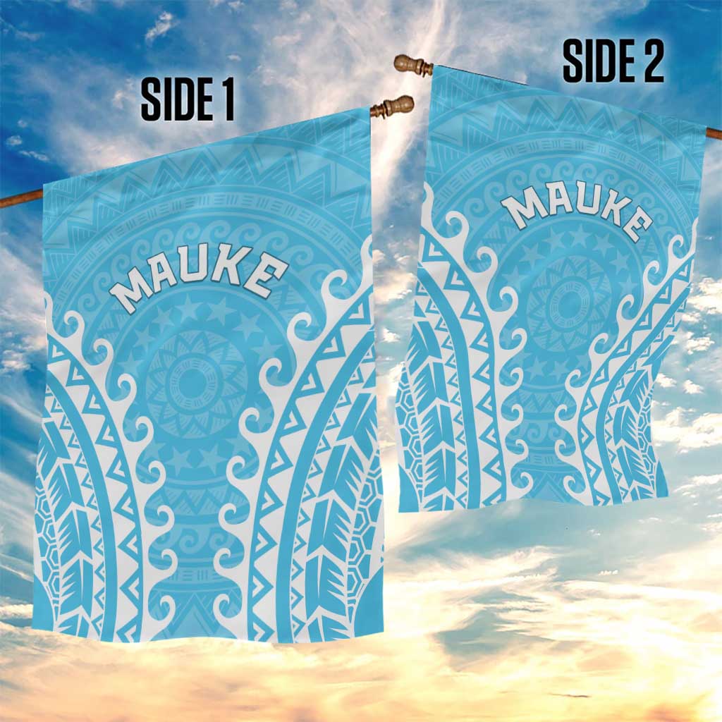 Custom Cook Islands Mauke Garden Flag Polynesian Tribal Tattoo