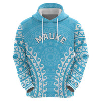 Custom Cook Islands Mauke Hoodie Polynesian Tribal Tattoo