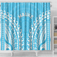 Custom Cook Islands Mauke Shower Curtain Polynesian Tribal Tattoo