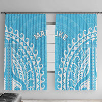 Custom Cook Islands Mauke Window Curtain Polynesian Tribal Tattoo