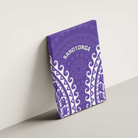 Custom Cook Islands Rarotonga Canvas Wall Art Polynesian Tribal Tattoo