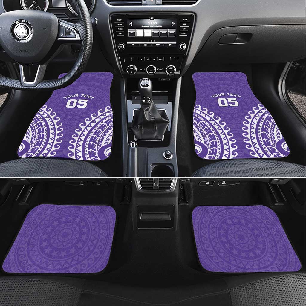 Custom Cook Islands Rarotonga Car Mats Polynesian Tribal Tattoo
