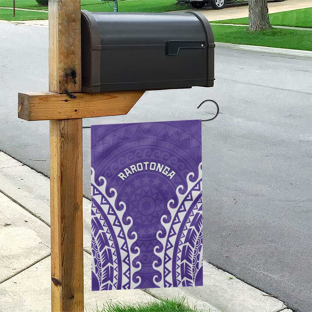 Custom Cook Islands Rarotonga Garden Flag Polynesian Tribal Tattoo