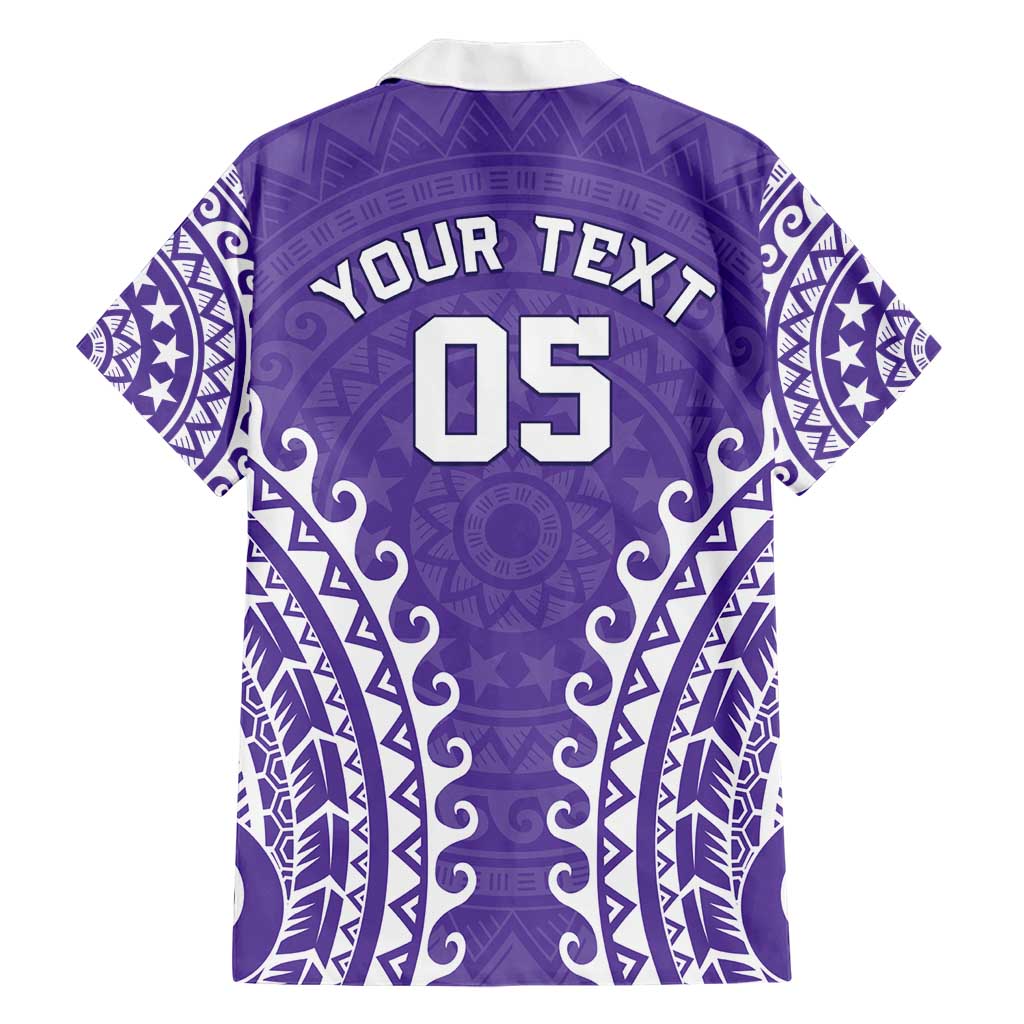 Custom Cook Islands Rarotonga Hawaiian Shirt Polynesian Tribal Tattoo