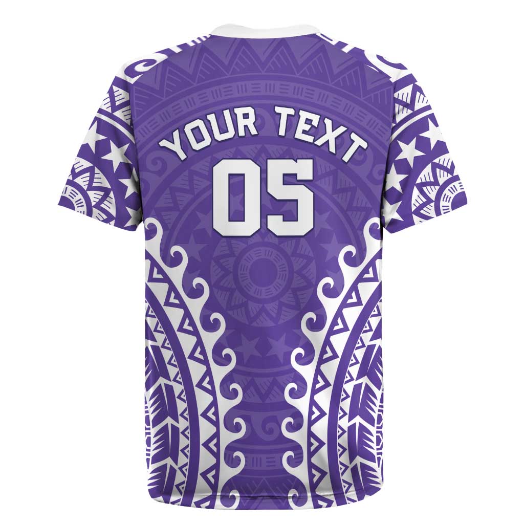 Custom Cook Islands Rarotonga Rugby Jersey Polynesian Tribal Tattoo