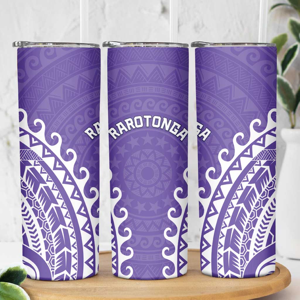 Cook Islands Rarotonga Skinny Tumbler Polynesian Tribal Tattoo