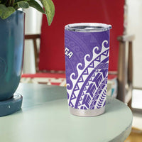 Cook Islands Rarotonga Tumbler Cup Polynesian Tribal Tattoo