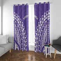 Custom Cook Islands Rarotonga Window Curtain Polynesian Tribal Tattoo