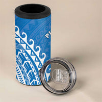 Cook Islands Pukapuka 4 in 1 Can Cooler Tumbler Polynesian Tribal Tattoo