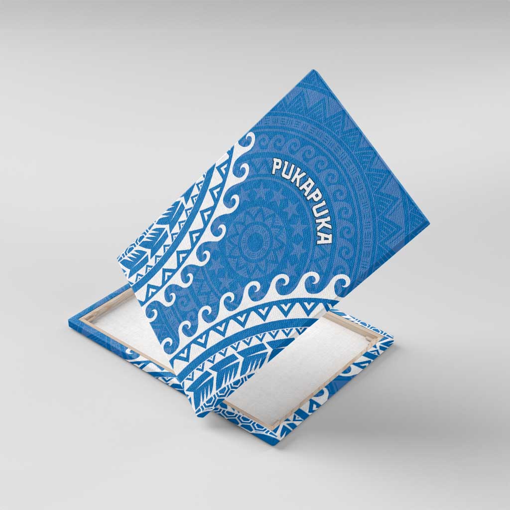 Custom Cook Islands Pukapuka Canvas Wall Art Polynesian Tribal Tattoo