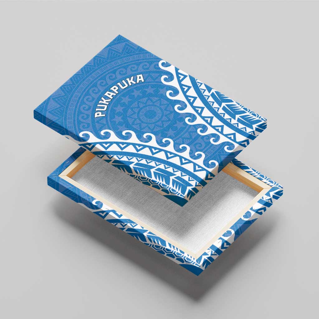 Custom Cook Islands Pukapuka Canvas Wall Art Polynesian Tribal Tattoo