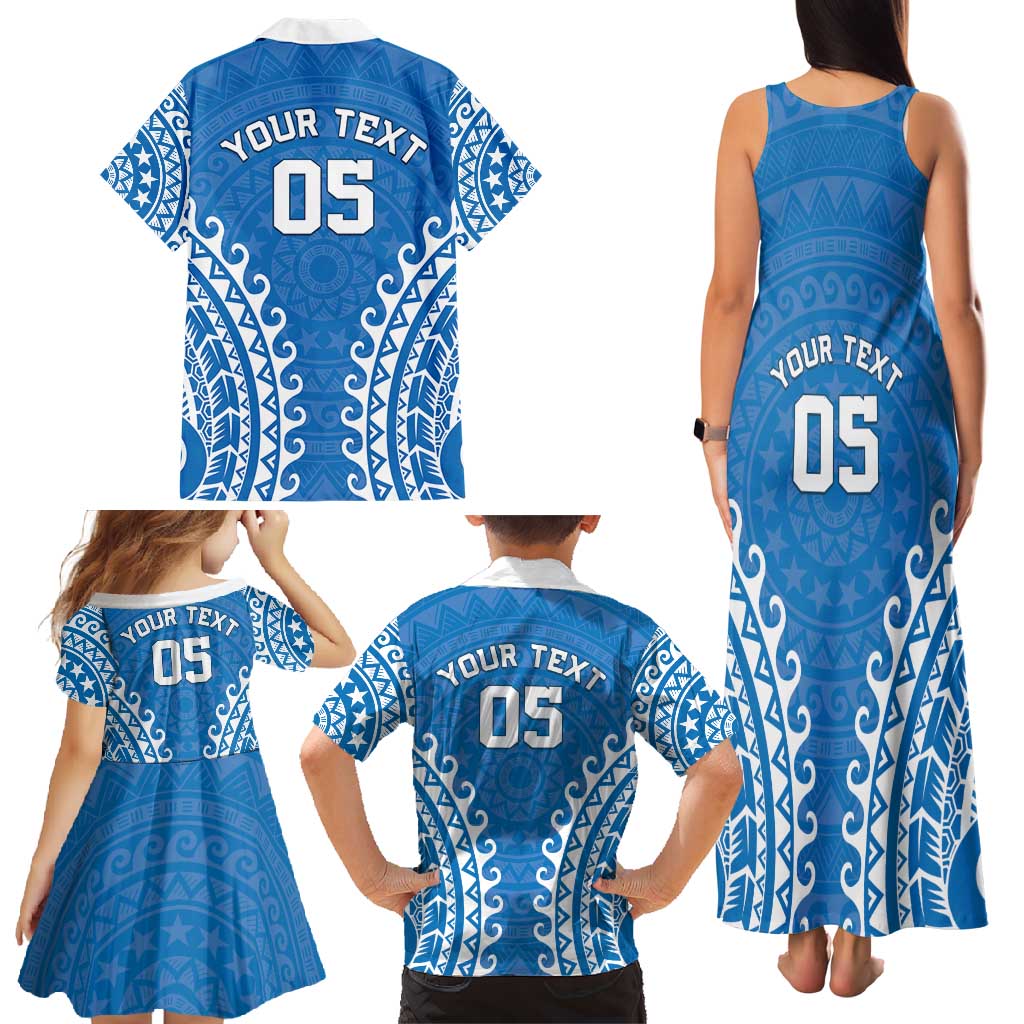 Custom Cook Islands Pukapuka Family Matching Tank Maxi Dress and Hawaiian Shirt Polynesian Tribal Tattoo LT05 - Polynesian Pride