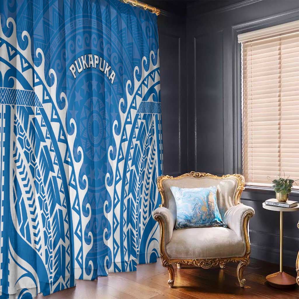 Custom Cook Islands Pukapuka Window Curtain Polynesian Tribal Tattoo