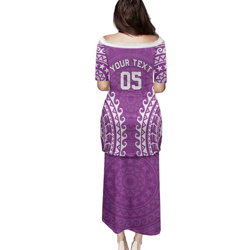 Custom Cook Islands Mangaia Family Matching Puletasi and Hawaiian Shirt Polynesian Tribal Tattoo