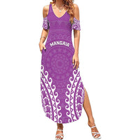 Custom Cook Islands Mangaia Family Matching Summer Maxi Dress and Hawaiian Shirt Polynesian Tribal Tattoo