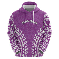 Custom Cook Islands Mangaia Hoodie Polynesian Tribal Tattoo LT05 - Polynesian Pride