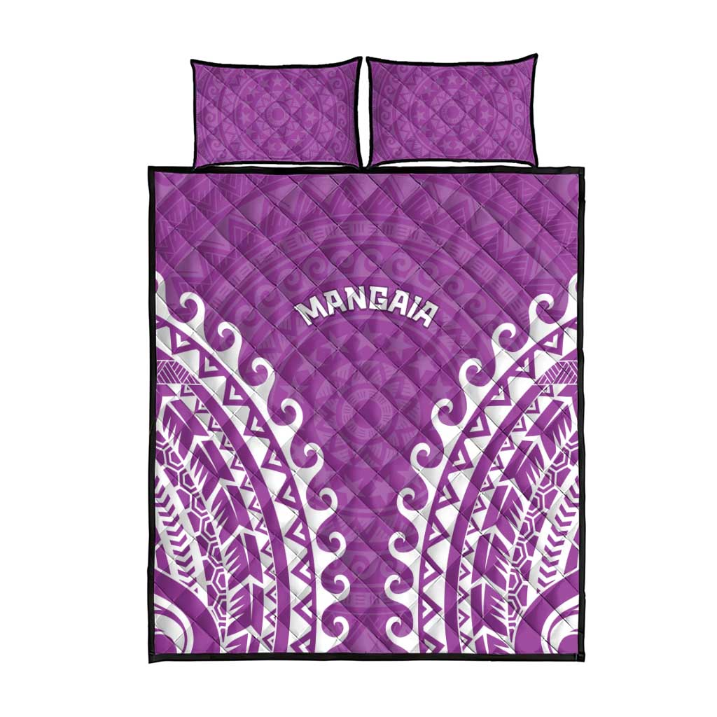 Custom Cook Islands Mangaia Quilt Bed Set Polynesian Tribal Tattoo