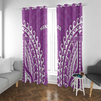 Custom Cook Islands Mangaia Window Curtain Polynesian Tribal Tattoo