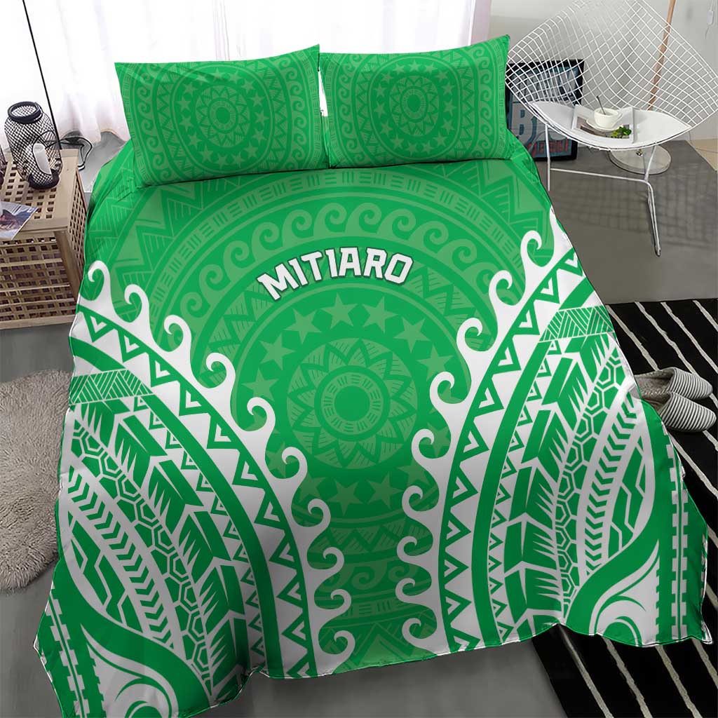 Custom Cook Islands Mitiaro Bedding Set Polynesian Tribal Tattoo